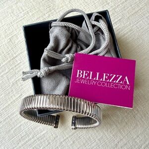 Bellezza Silver Tubogas Cuff Bracelet NWT